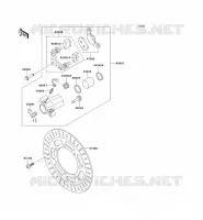 FREIN AVANT pour Kawasaki VN800 1997