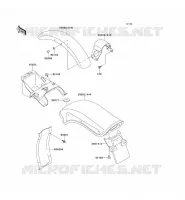 GARDE BOUE pour Kawasaki VN800 1997