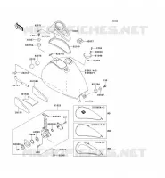 RESERVOIR CARBURANT pour Kawasaki VN800 1997