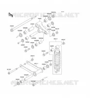 SUSPENSION/AMORTISSEUR pour Kawasaki VN800 1997
