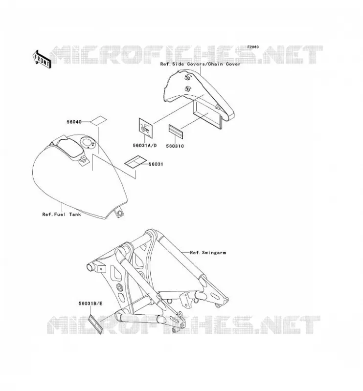 LABEL Kawasaki MOTOS 800 1997 VN800  VN800-A3A