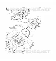CARTER MOTEUR GAUCHE pour Kawasaki VN800 1999
