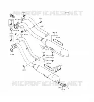 &Eacute;CHAPPEMENT pour Kawasaki VN800 1999