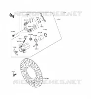 FREIN AVANT pour Kawasaki VN800 1999