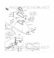 RESERVOIR CARBURANT pour Kawasaki VN800 1999