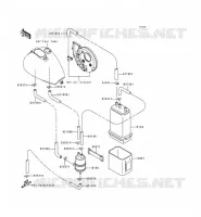 SYSTEME D'EVAPORATION CARBURANT pour Kawasaki VN800 1999