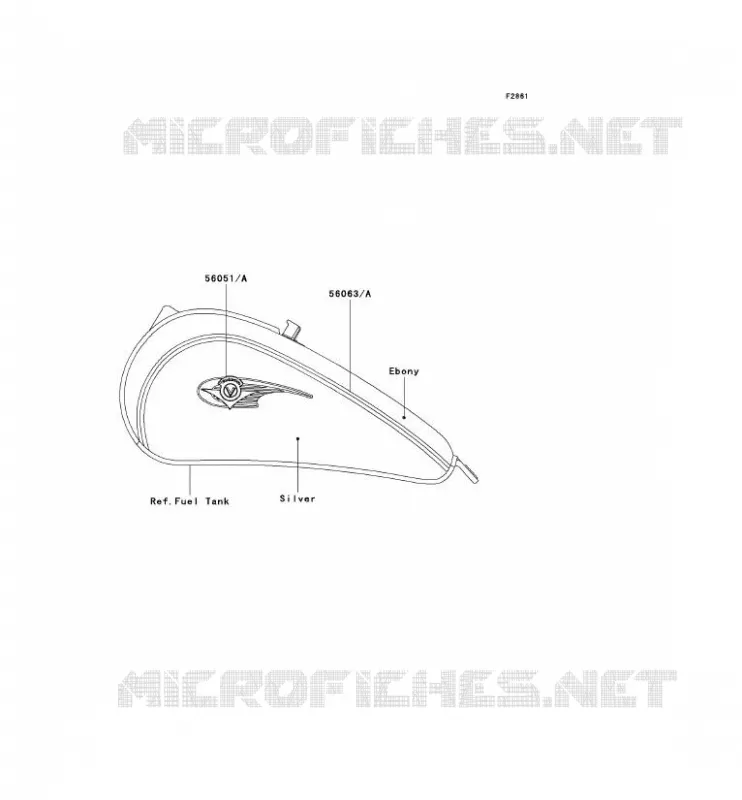 STICKER Kawasaki MOTOS 800 2000 VN800  VN800-A6