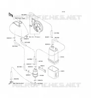 SYSTEME D'EVAPORATION CARBURANT(CA) pour Kawasaki VN800 CLASSIC 2005