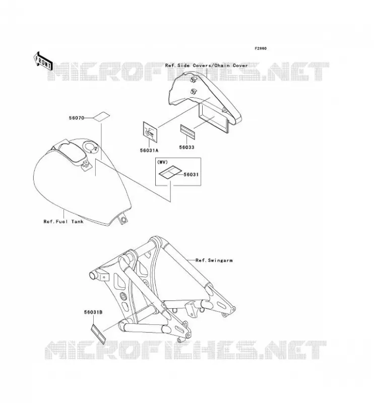 LABEL Kawasaki MOTOS 800 2005 VN800 CLASSIC  VN800-B10P