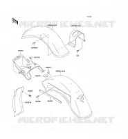 GARDE BOUE pour Kawasaki VN800 CLASSIC 1998