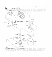 SYSTEME D'EVAPORATION CARBURANT pour Kawasaki VN800 CLASSIC 1998