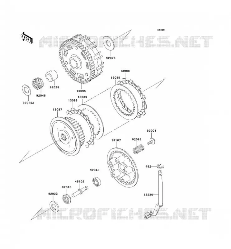 EMBRAYAGE Kawasaki MOTOS 800 1999 VN800 CLASSIC  VN800-B4