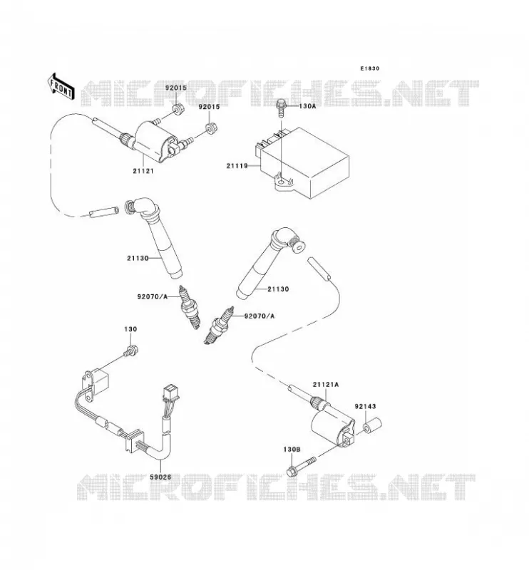 SYSTEME D&acute;ALLUMAGE Kawasaki MOTOS 800 2000 VN800 CLASSIC  VN800-B5