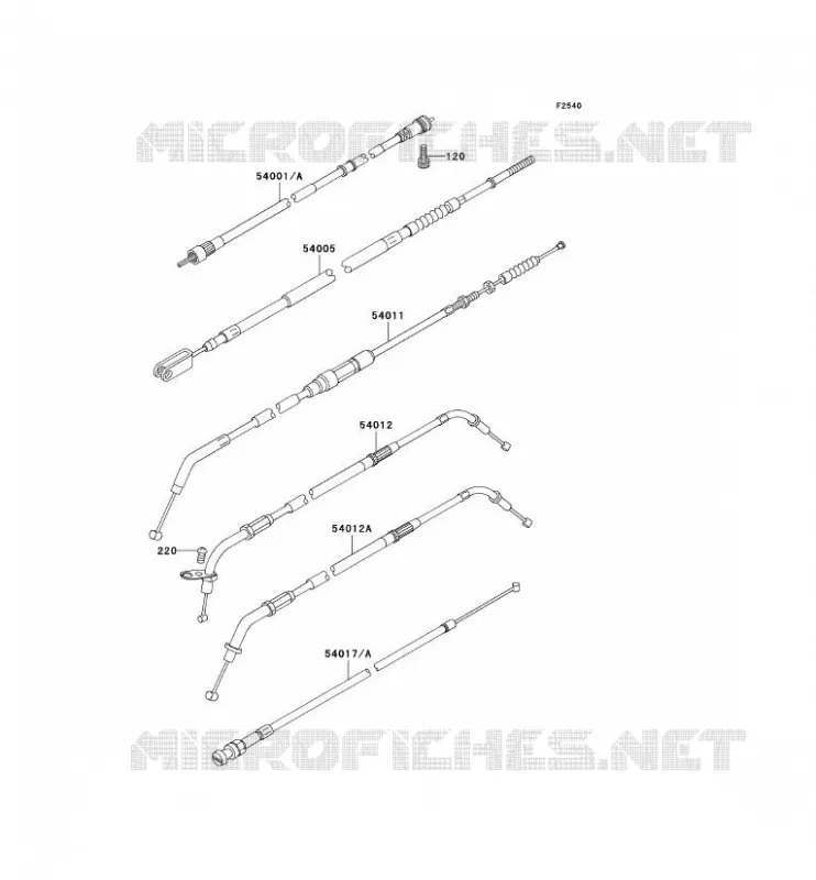 CABLES Kawasaki MOTOS 800 2000 VN800 CLASSIC  VN800-B5