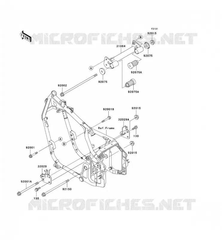 PIECE DE CADRE (COUVERTURE) Kawasaki MOTOS 800 2000 VN800 CLASSIC  VN800-B5