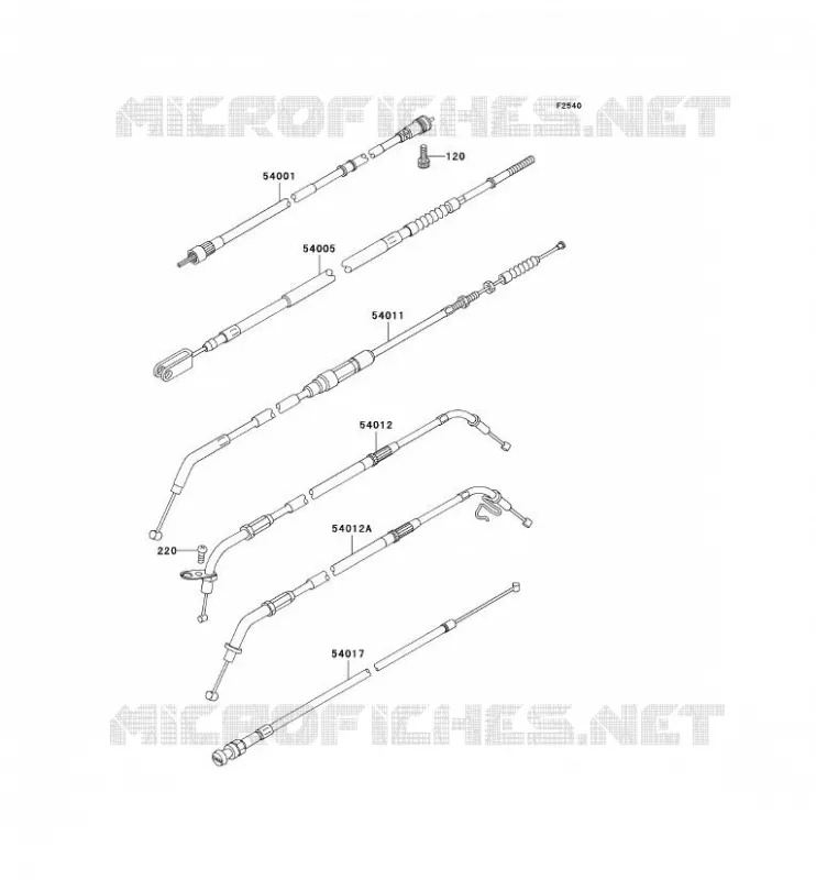 CABLES Kawasaki MOTOS 800 2006 VN800 CLASSIC  VN800B6F