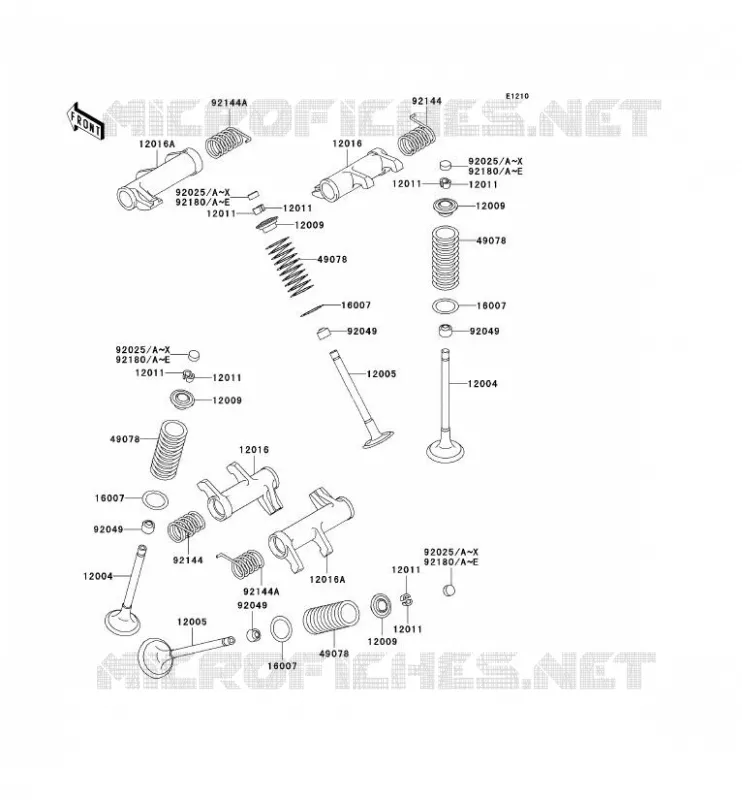 SOUPAPE Kawasaki MOTOS 800 2002 VN800 CLASSIC  VN800-B7