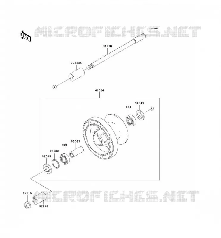 ROUE AVANT Kawasaki MOTOS 800 2002 VN800 CLASSIC  VN800-B7