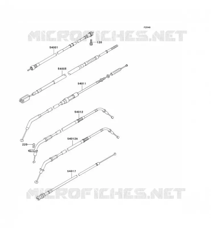 CABLES Kawasaki MOTOS 800 2003 VN800 CLASSIC  VN800-B8