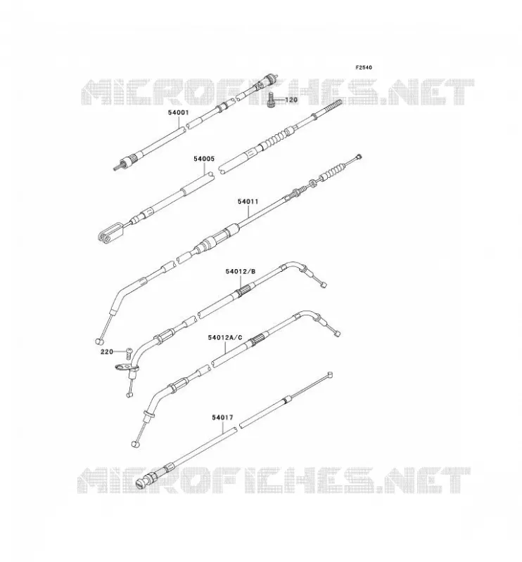 CABLES Kawasaki MOTOS 800 2003 VN800 CLASSIC  VN800-B8