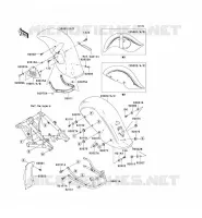 GARDE BOUE(1/2) pour Kawasaki VN800 DRIFTER 1999