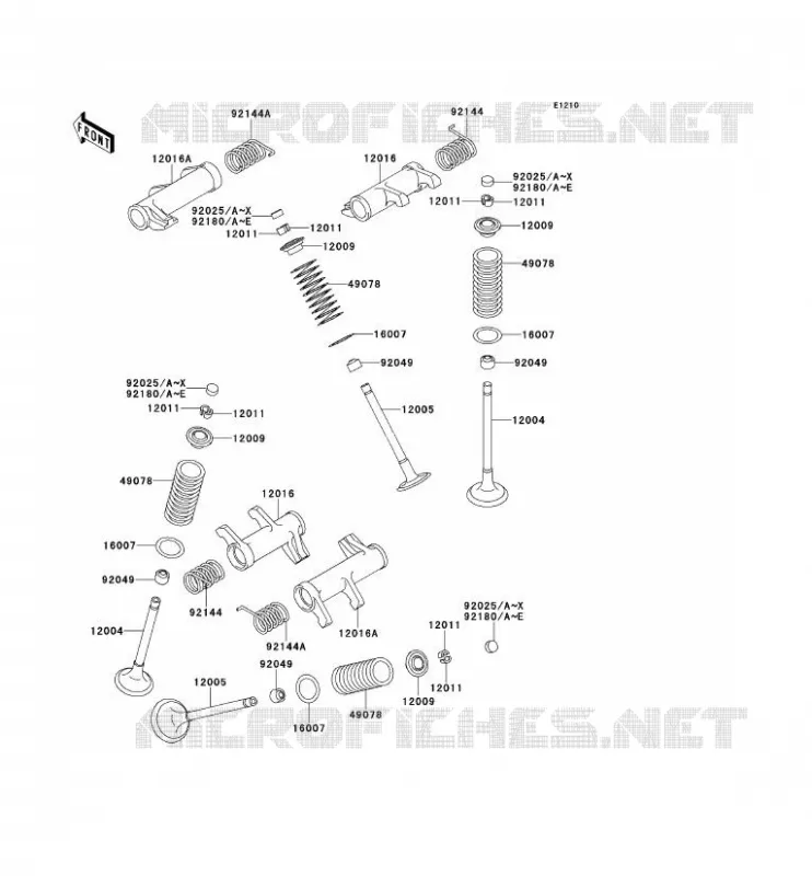 SOUPAPE Kawasaki MOTOS 800 2000 VN800 DRIFTER  VN800-C2