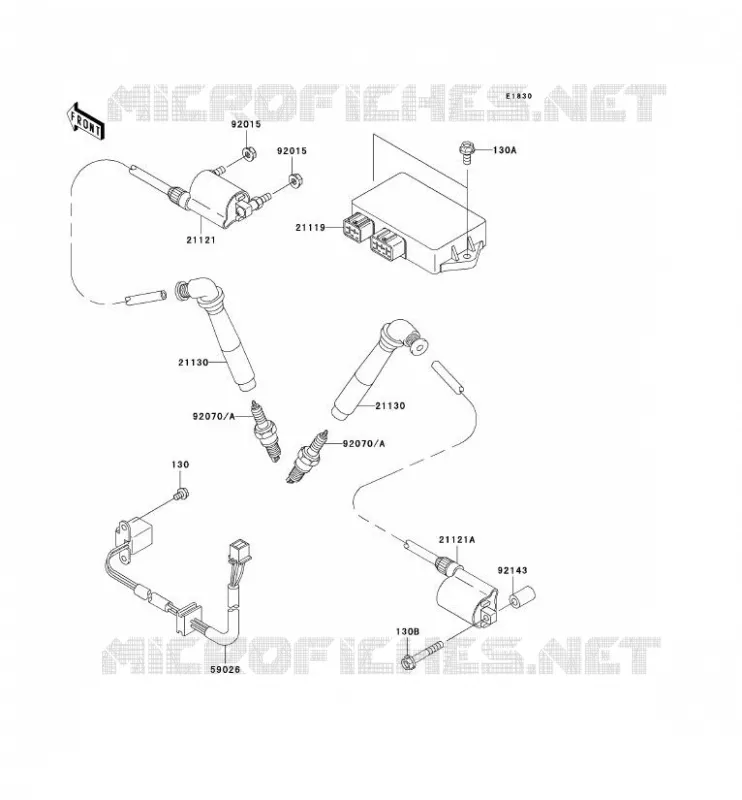 SYSTEME D&acute;ALLUMAGE Kawasaki MOTOS 800 2002 VN800 DRIFTER  VN800-E2