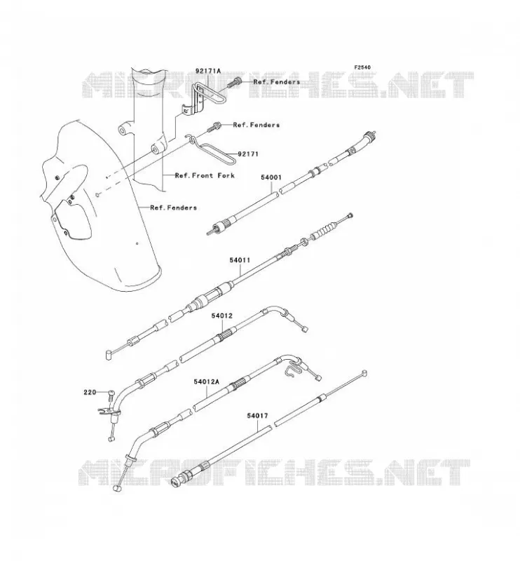 CABLES Kawasaki MOTOS 800 2006 VN800 DRIFTER  VN800E6F