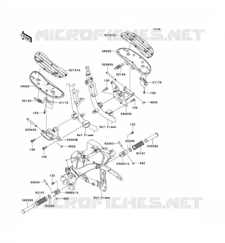 REPOSE PIED Kawasaki MOTOS 900 2006 VN900 CLASSIC  VN900B6F