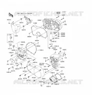COUVERCLES MOTEUR pour Kawasaki VN900 CLASSIC 2006