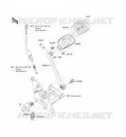 PEDALE DE FREIN/TORQUE LINK pour Kawasaki VN900 CLASSIC 2006