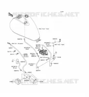 SYSTEME D'EVAPORATION CARBURANT(CA) pour Kawasaki VN900 CLASSIC 2006