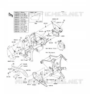 CACHE LAT&Eacute;RAL/GARDE CHAINE pour Kawasaki VN900 CLASSIC 2006