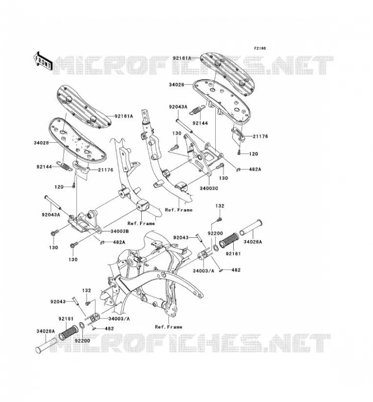 REPOSE PIED Kawasaki MOTOS 900 2006 VN900 CLASSIC  VN900B6F