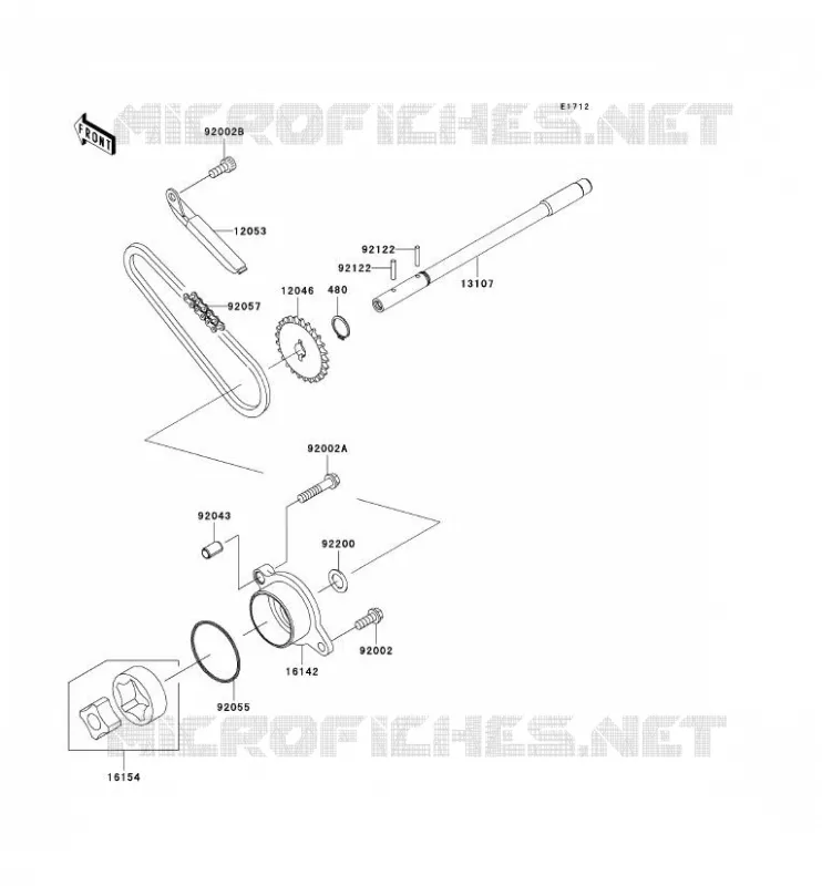 POMPE A HUILE Kawasaki MOTOS 900 2007 VN900 CLASSIC  VN900B7F