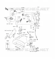 CONTACTEUR SERRURE/R&Eacute;FLECTEUR pour Kawasaki VN900 CLASSIC 2008