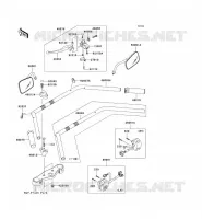 GUIDON pour Kawasaki VN900 CLASSIC 2010