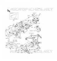 CACHE LAT&Eacute;RAL/GARDE CHAINE pour Kawasaki VULCAN 900 CLASSIC 2015