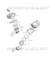 CYLINDRE/PISTON pour Kawasaki VULCAN 900 CLASSIC 2015