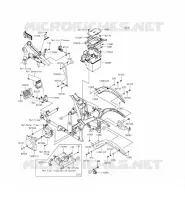 PIECE DE CADRE (COUVERTURE) pour Kawasaki VULCAN 900 CLASSIC 2015