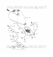 SYSTEME D'EVAPORATION CARBURANT(CA) pour Kawasaki VULCAN 900 CLASSIC 2015
