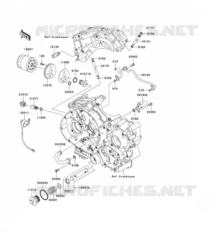 FILTRE &Agrave; HUILE Kawasaki MOTOS 900 2009 VN900 CUSTOM  VN900C9F