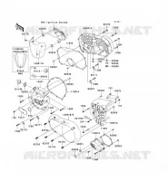 COUVERCLES MOTEUR pour Kawasaki VN900 CUSTOM 2011
