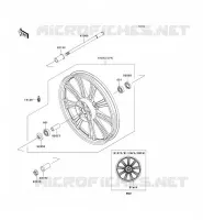 ROUE AVANT pour Kawasaki VN900 CUSTOM 2011
