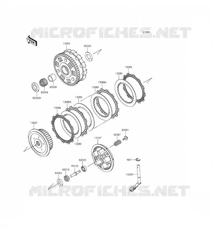 EMBRAYAGE Kawasaki MOTOS 900 2012 VULCAN 900 CUSTOM  VN900CCF