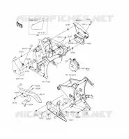 CACHE LAT&Eacute;RAL/GARDE CHAINE pour Kawasaki VULCAN 900 CUSTOM 2012