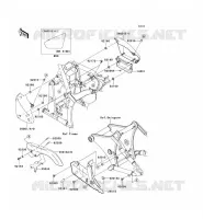 CACHE LAT&Eacute;RAL/GARDE CHAINE pour Kawasaki VN900 CUSTOM 2013