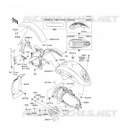 GARDE BOUE pour Kawasaki VN900 CUSTOM 2013