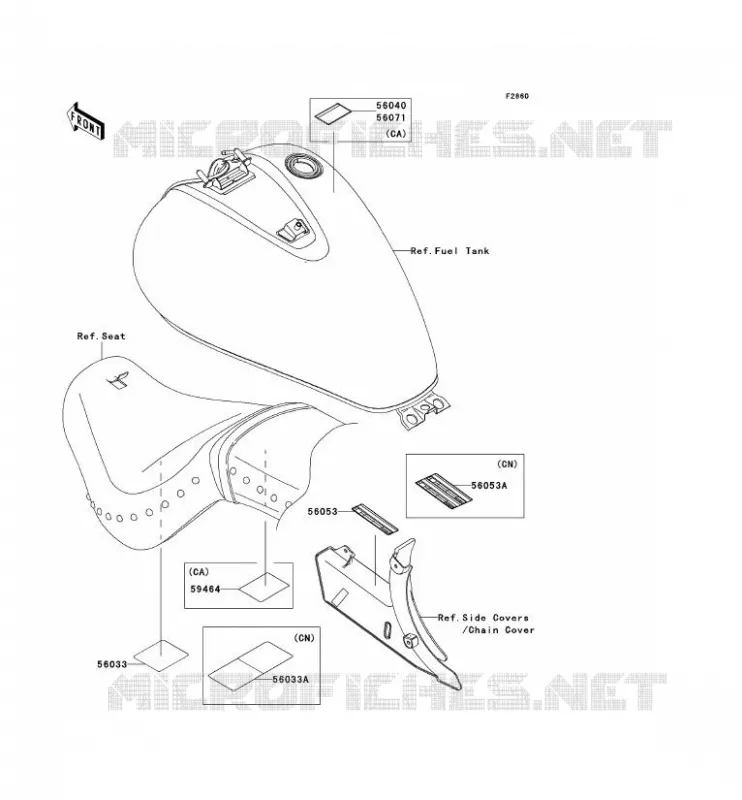 LABEL Kawasaki MOTOS 900 2007 VN900 CLASSIC LT  VN900D7F