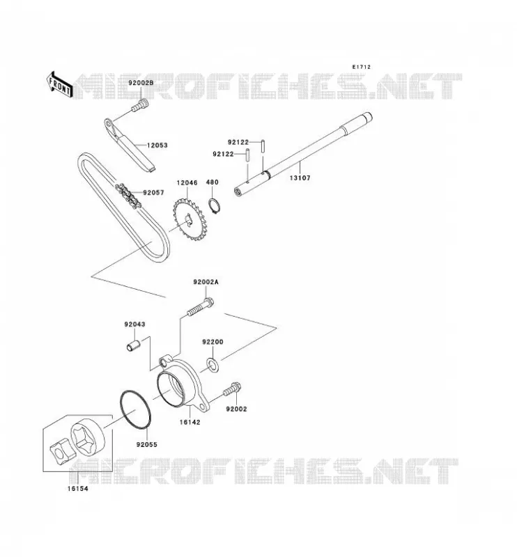 POMPE A HUILE Kawasaki MOTOS 900 2009 VN900 CLASSIC LT  VN900D9F